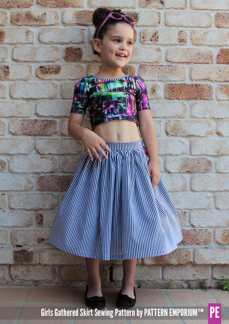 Gathered Skirt | Girls Sewing Pattern