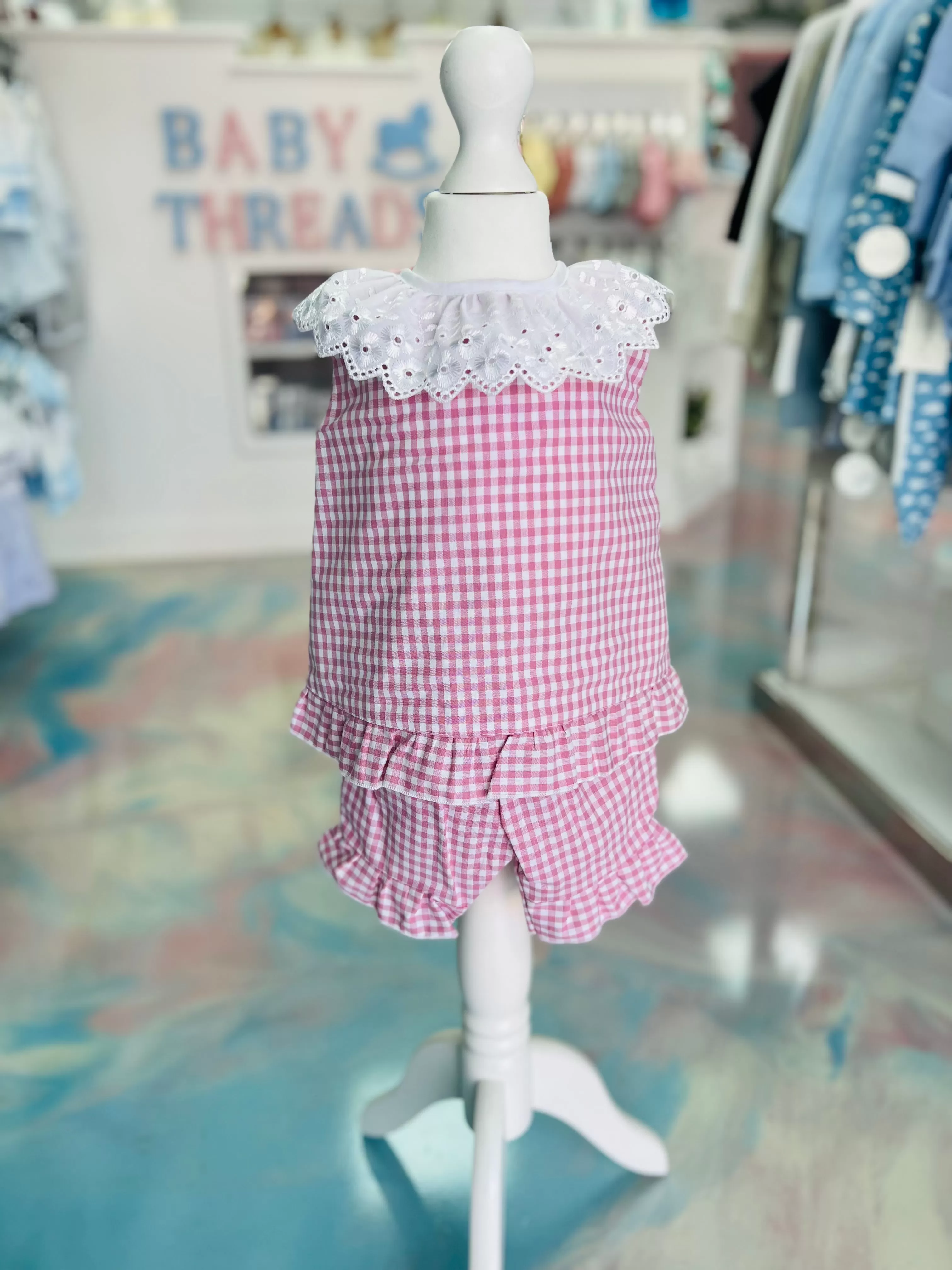 Gingham two piece