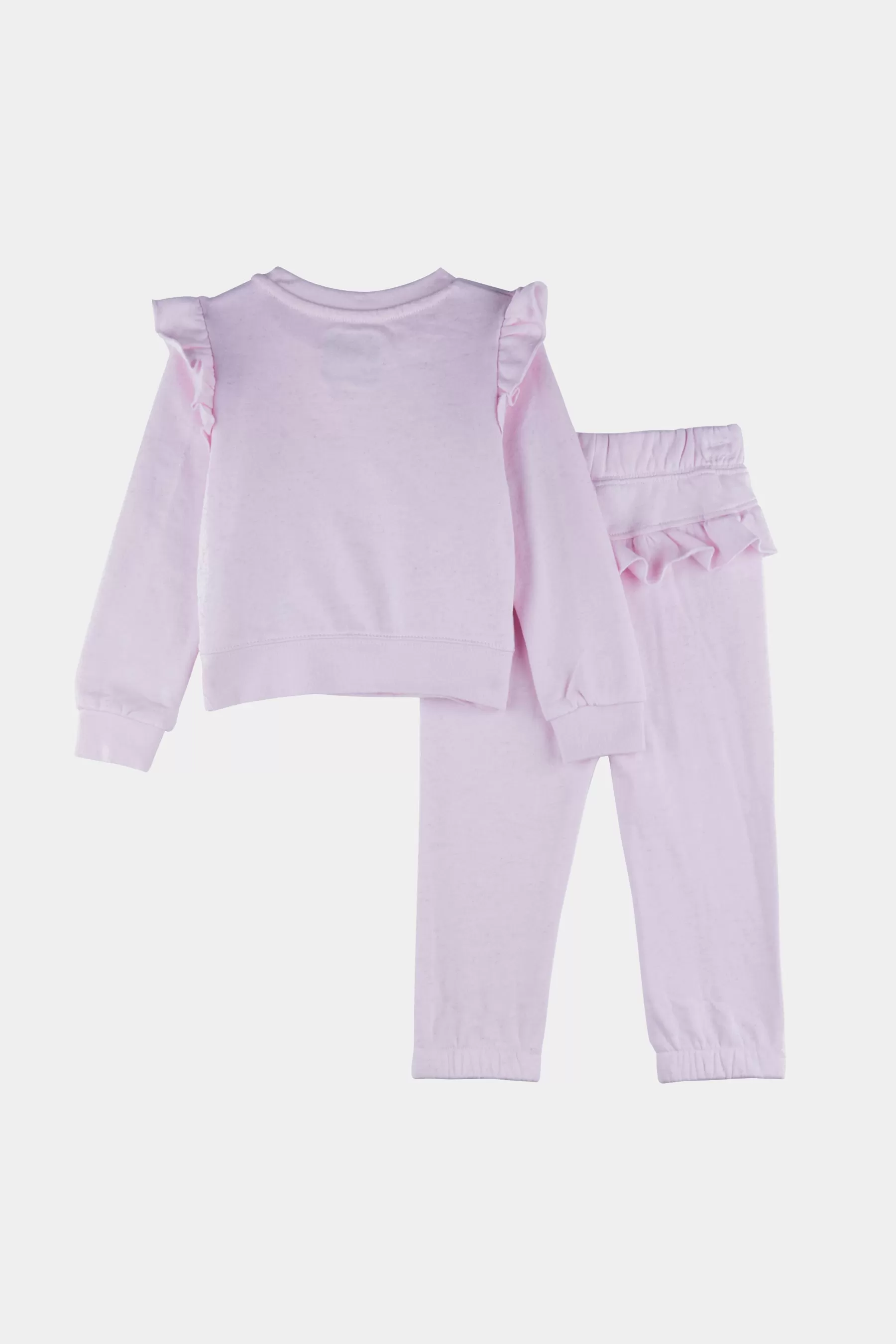 Girls Lurex Fleece Sweatshirt & Joggers Set