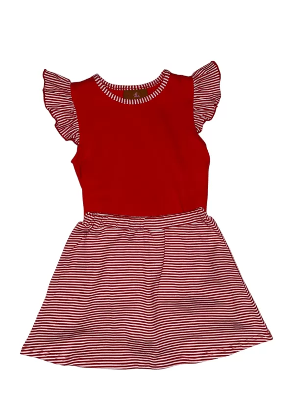 Gracie Red Skort Set