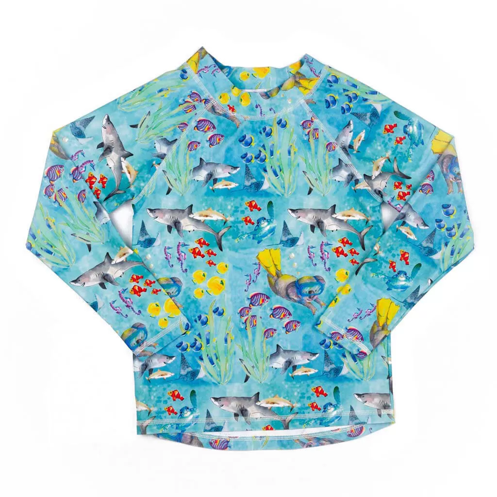 Great Barrier Reef Kids' Rash Top