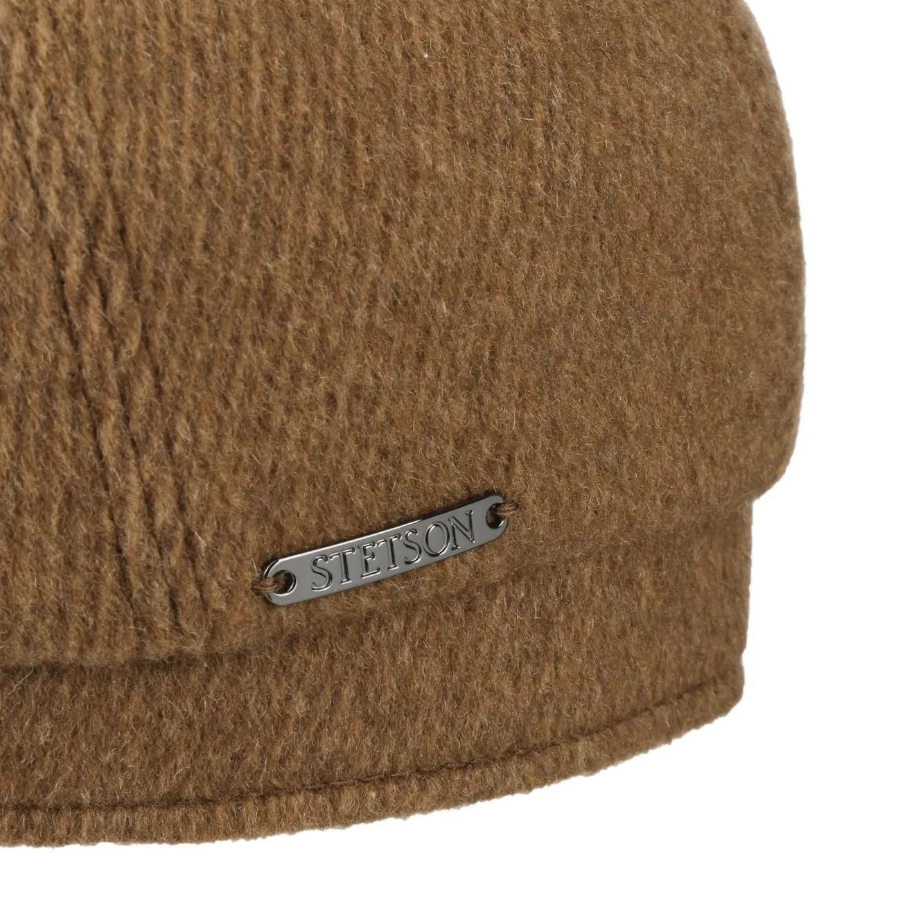 Hatteras Soft Herringbone Flat Cap by Stetson