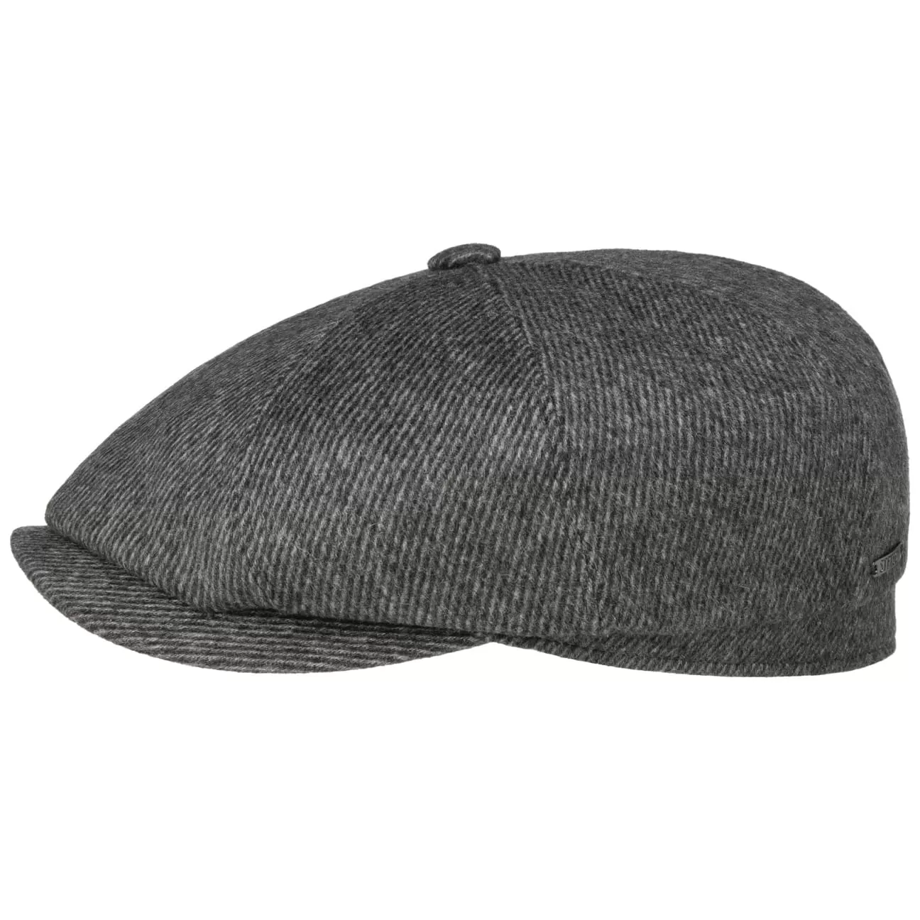 Hatteras Soft Herringbone Flat Cap by Stetson