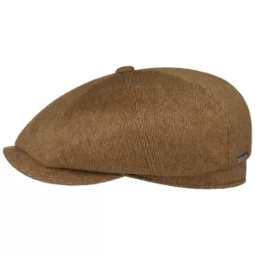 Hatteras Soft Herringbone Flat Cap by Stetson