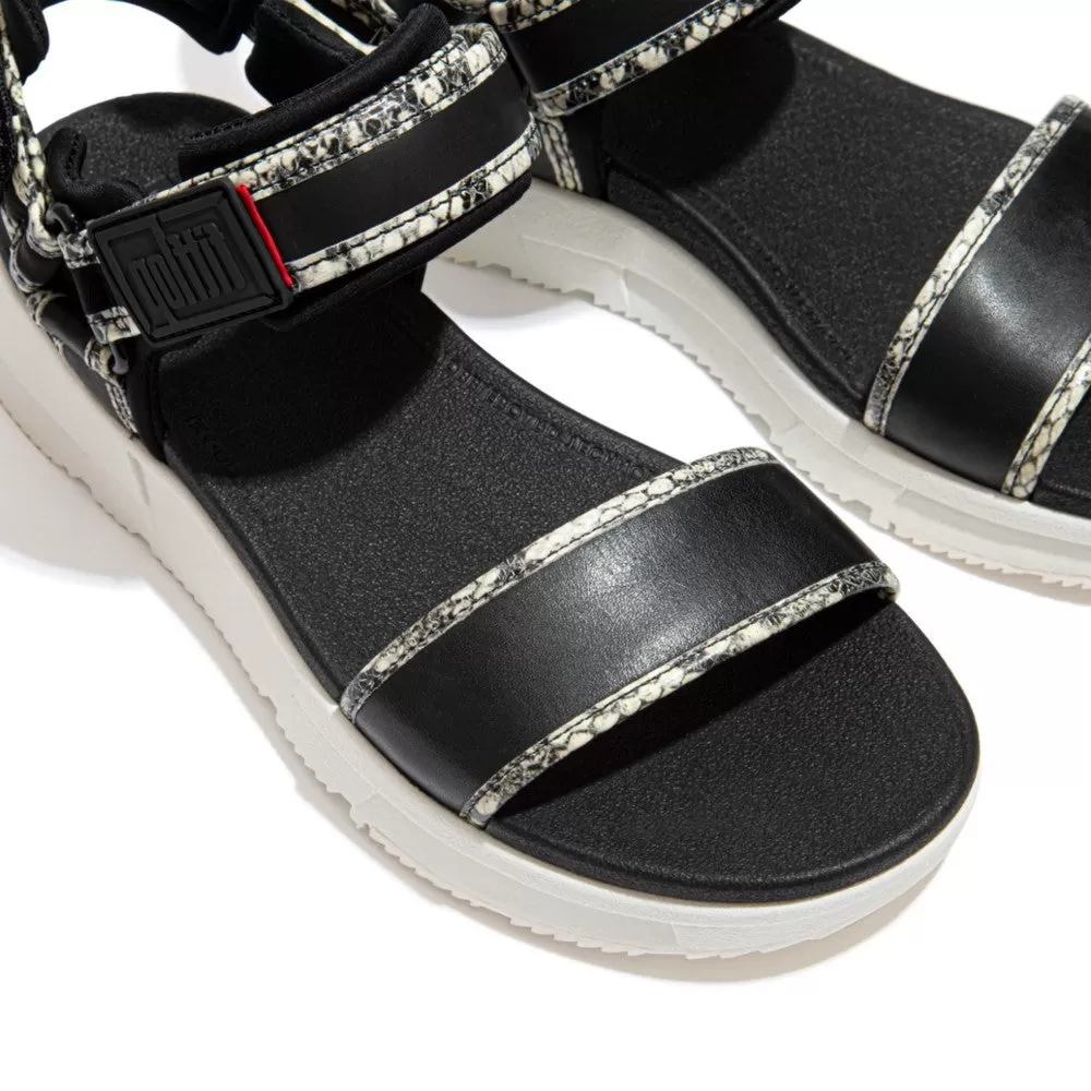 Heda Snake-Trim Sandals