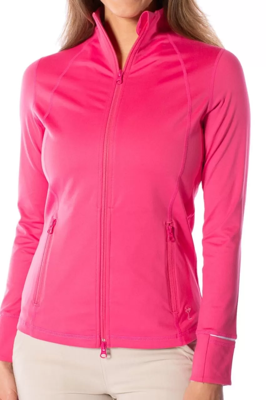 Hot Pink Double-Zip Sport Jacket