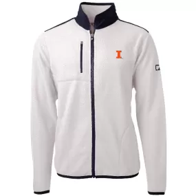 Illinois Fighting Illini Cutter &amp; Buck Men's Cascade Eco Sherpa Fleece Jacket