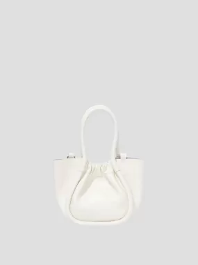 Ivory Extra Small Ruched Tote