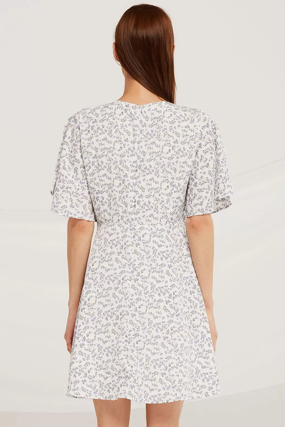 Layla Ruched Drawstring Floral Dress