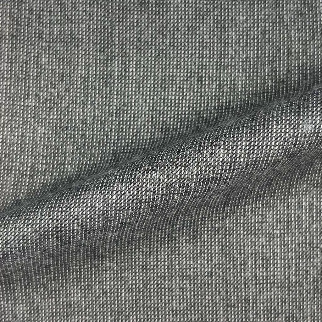 Light Grey Nailhead Flannel With Comfort Stretch