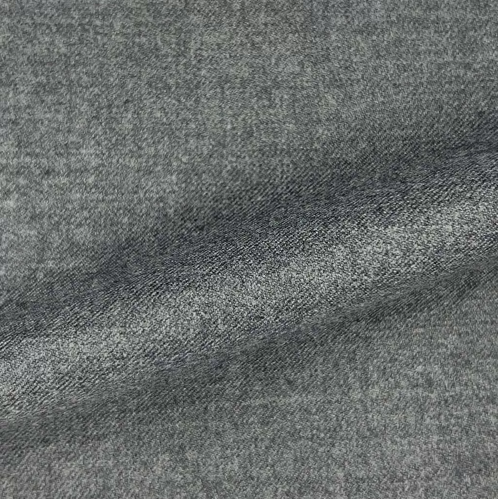 Light Grey Plain Weave Flannel With Comfort Stretch