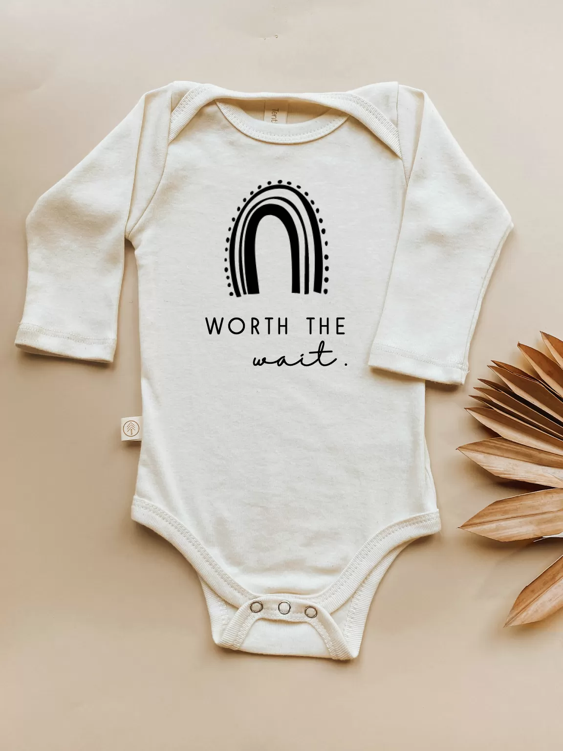 Long Sleeve Bodysuit | Worth the Wait | Organic Cotton