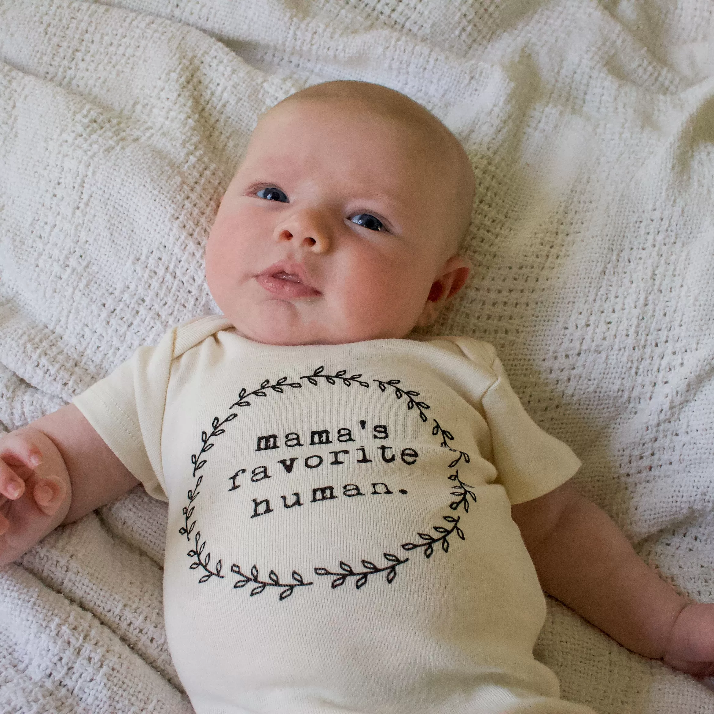 Mama's Favorite Human - Organic Cotton Bodysuit