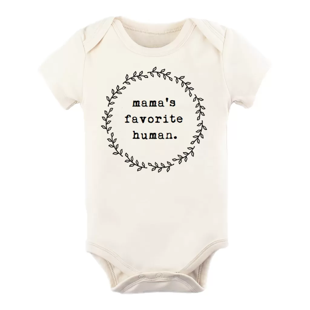 Mama's Favorite Human - Organic Cotton Bodysuit