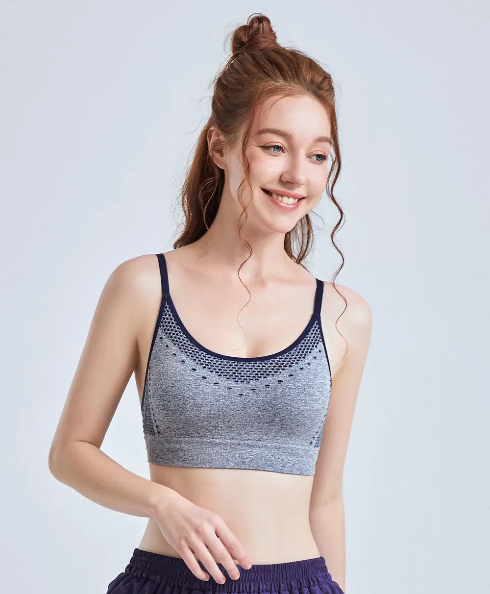 Mesh Melange Seamless Bralette