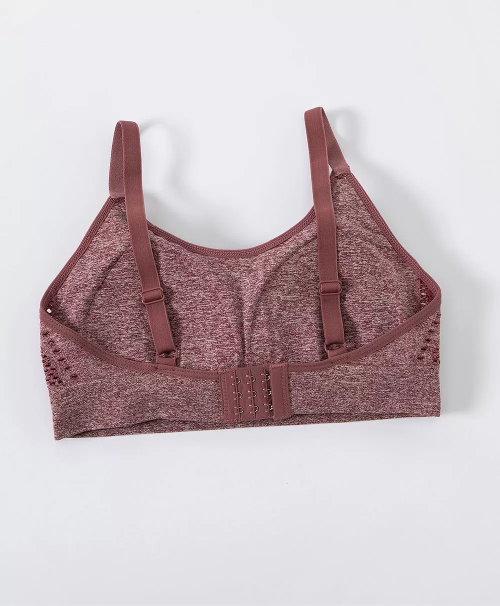 Mesh Melange Seamless Bralette