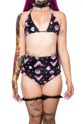 Pastel Halloween High- Waisted Bikini Set