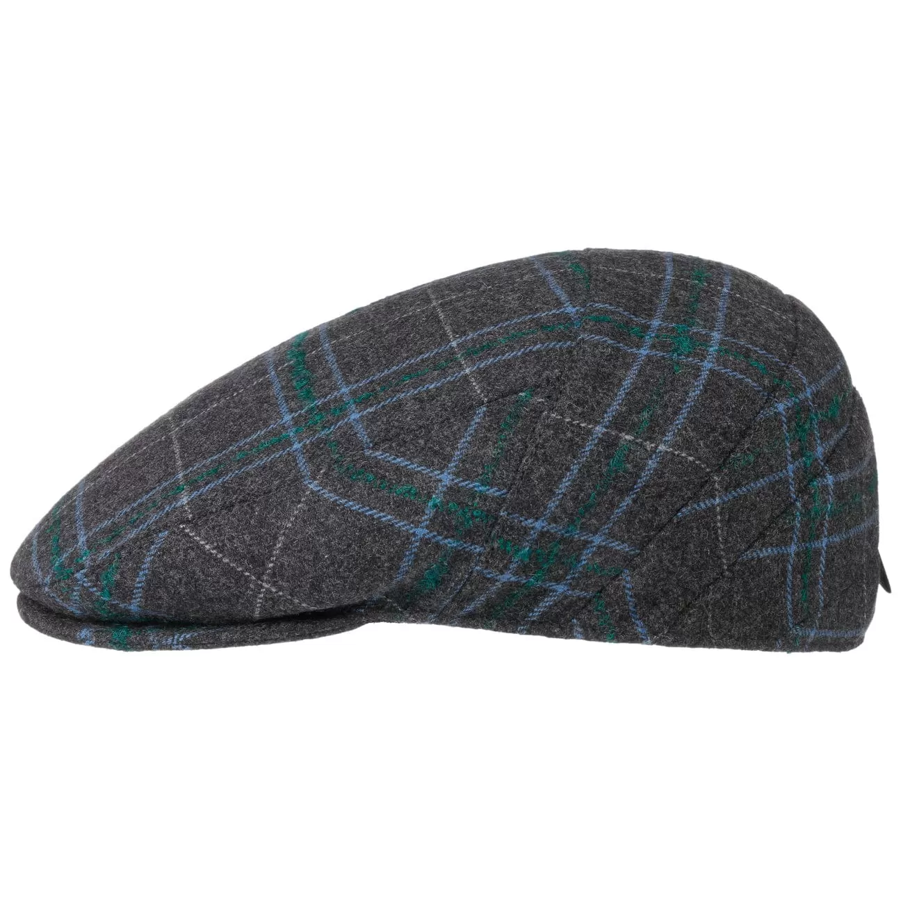 Pastoso Check Flat Cap by Borsalino