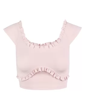 Petunia Swim Crop - Rose