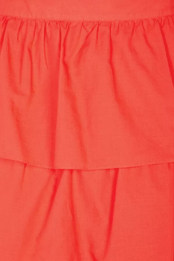 Red Ruffle Skirt