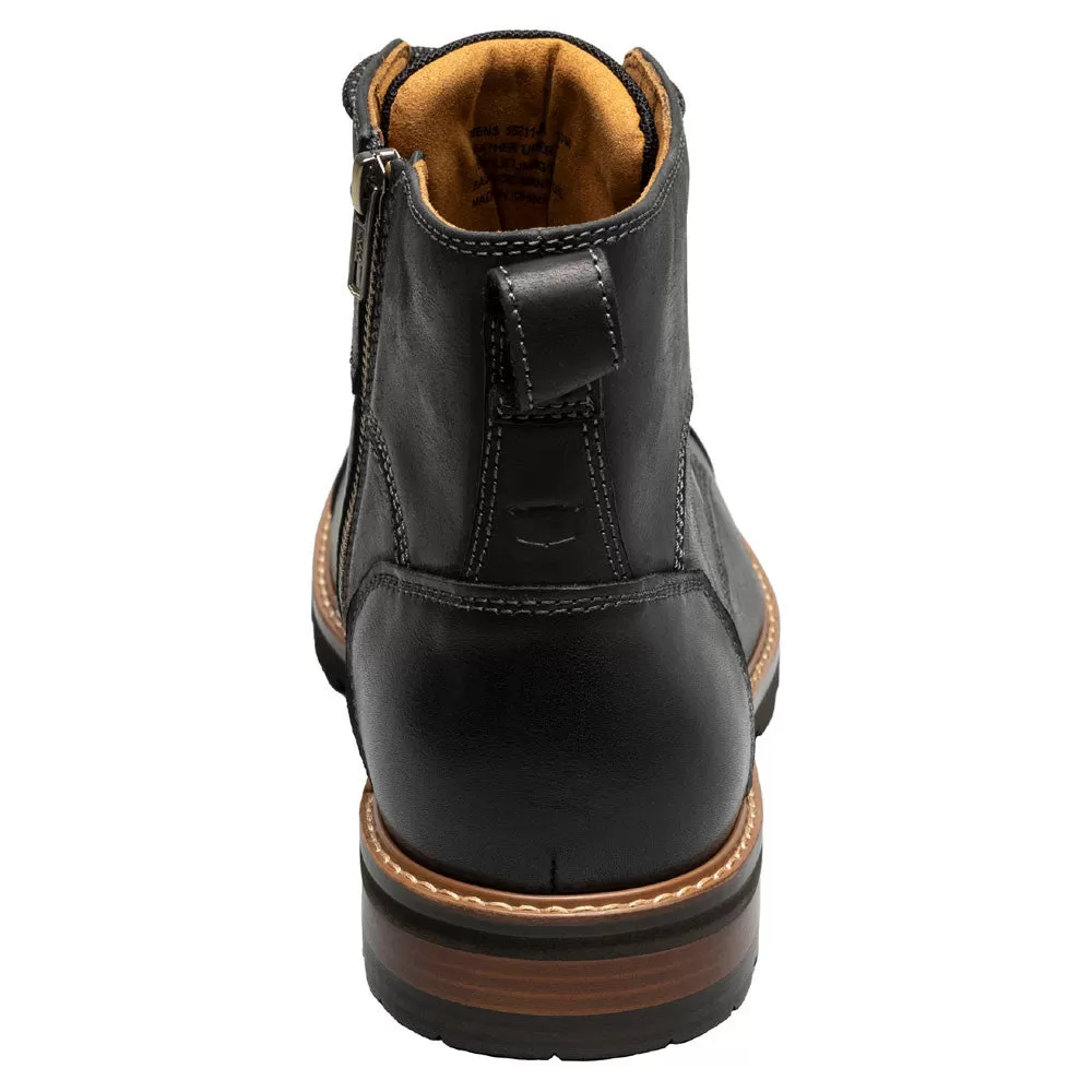 Renegade Cap Toe Black Crazy Horse Lace Up Boots