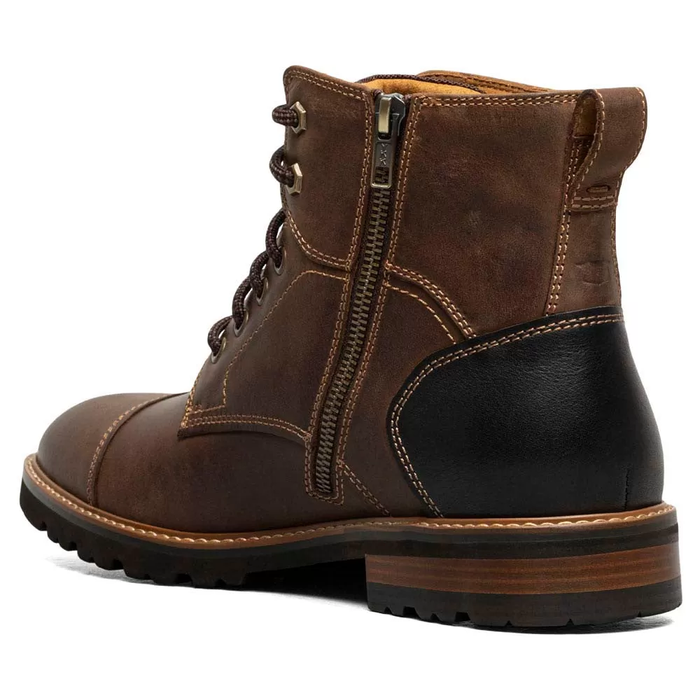 Renegade Cap Toe Brown Crazy Horse Lace Up Boots