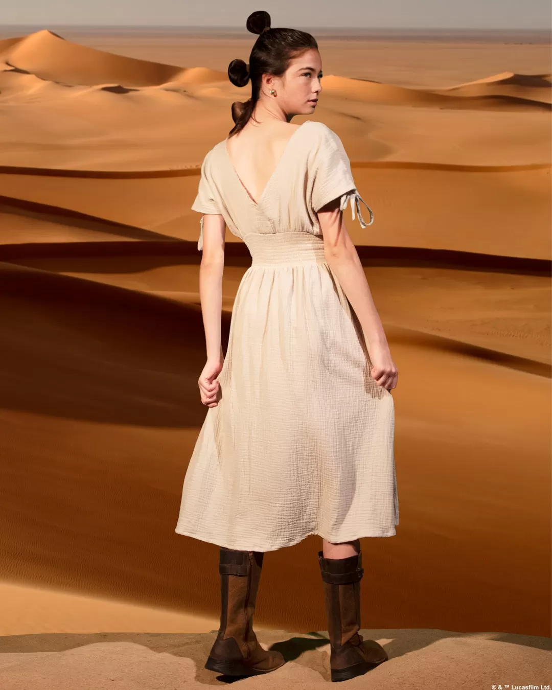 Rey Front Split Gauze Dress