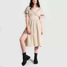 Rey Front Split Gauze Dress