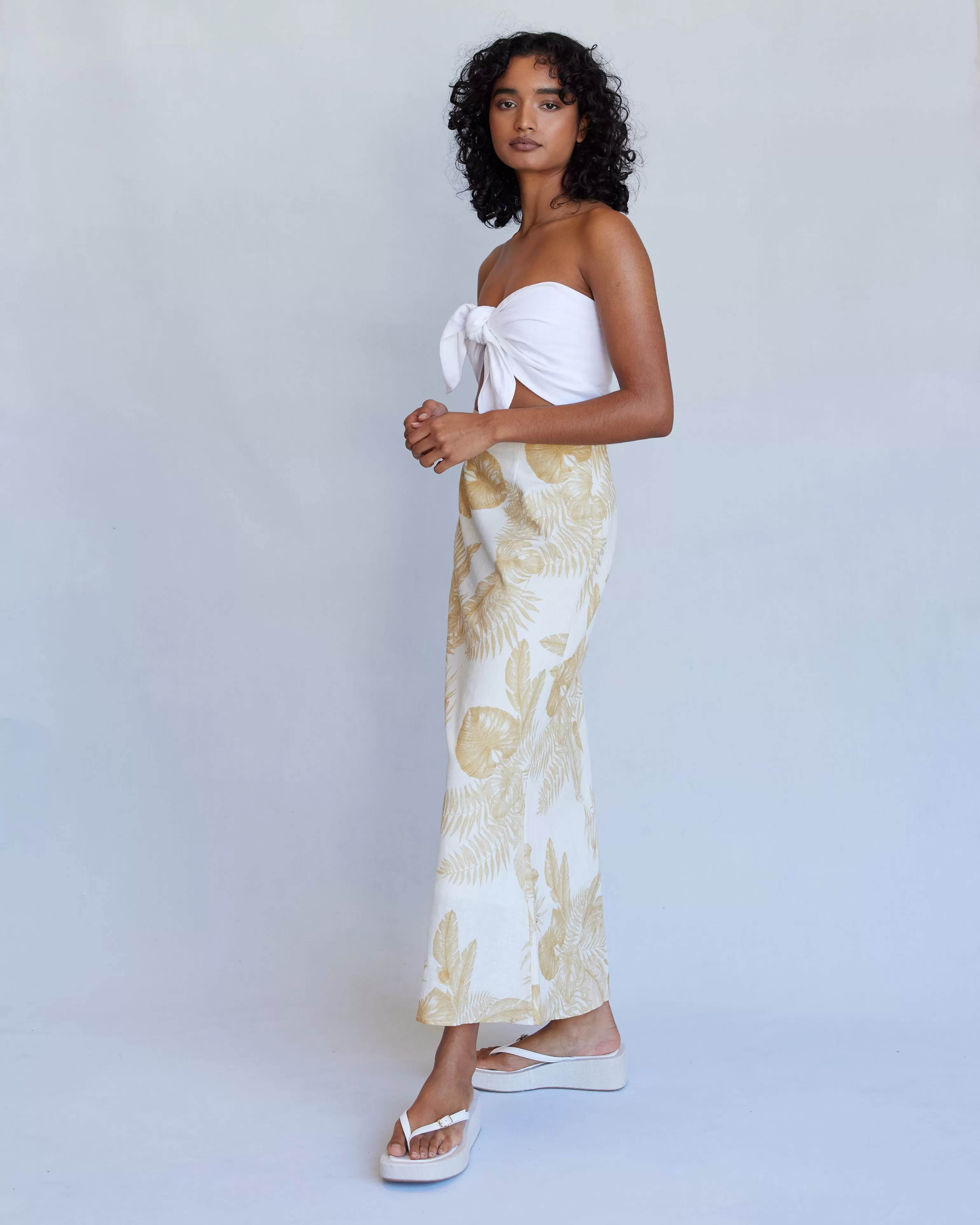 Samara Linen Maxi Skirt