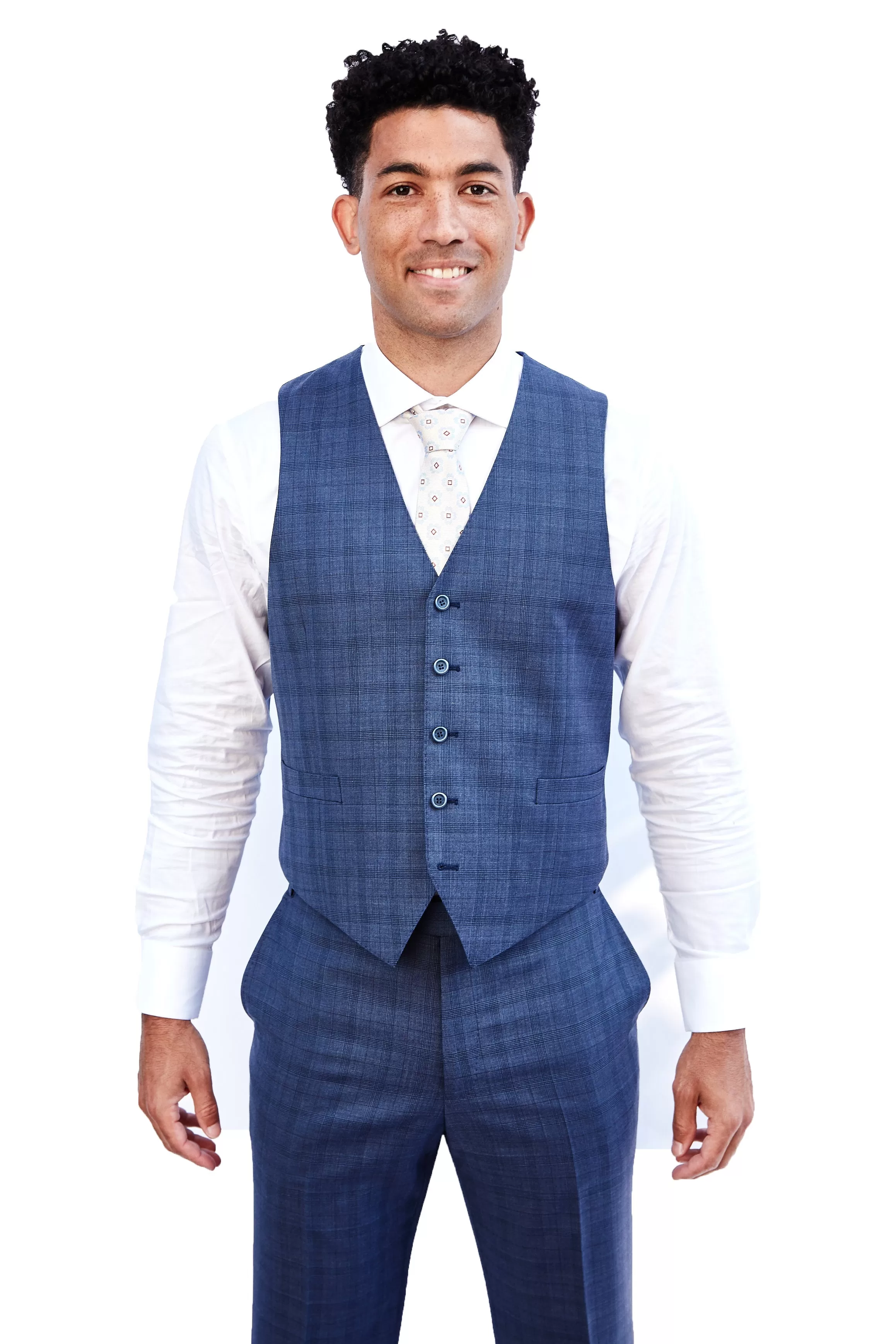 Slate Blue 3 Piece Suit