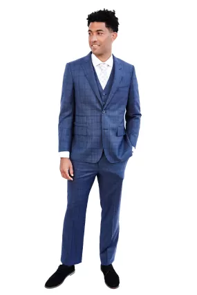 Slate Blue 3 Piece Suit