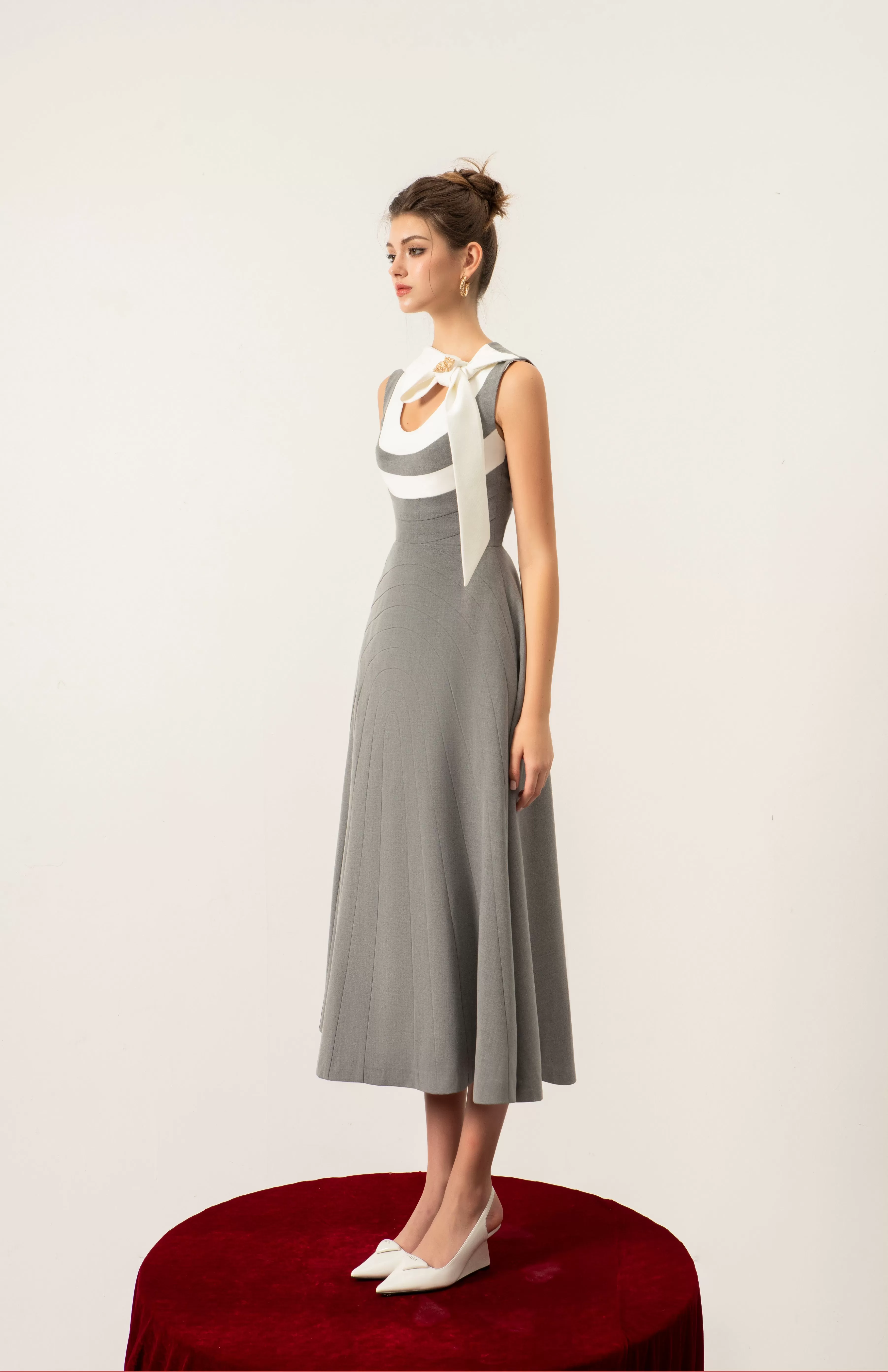 Sona Bow Midi Dress