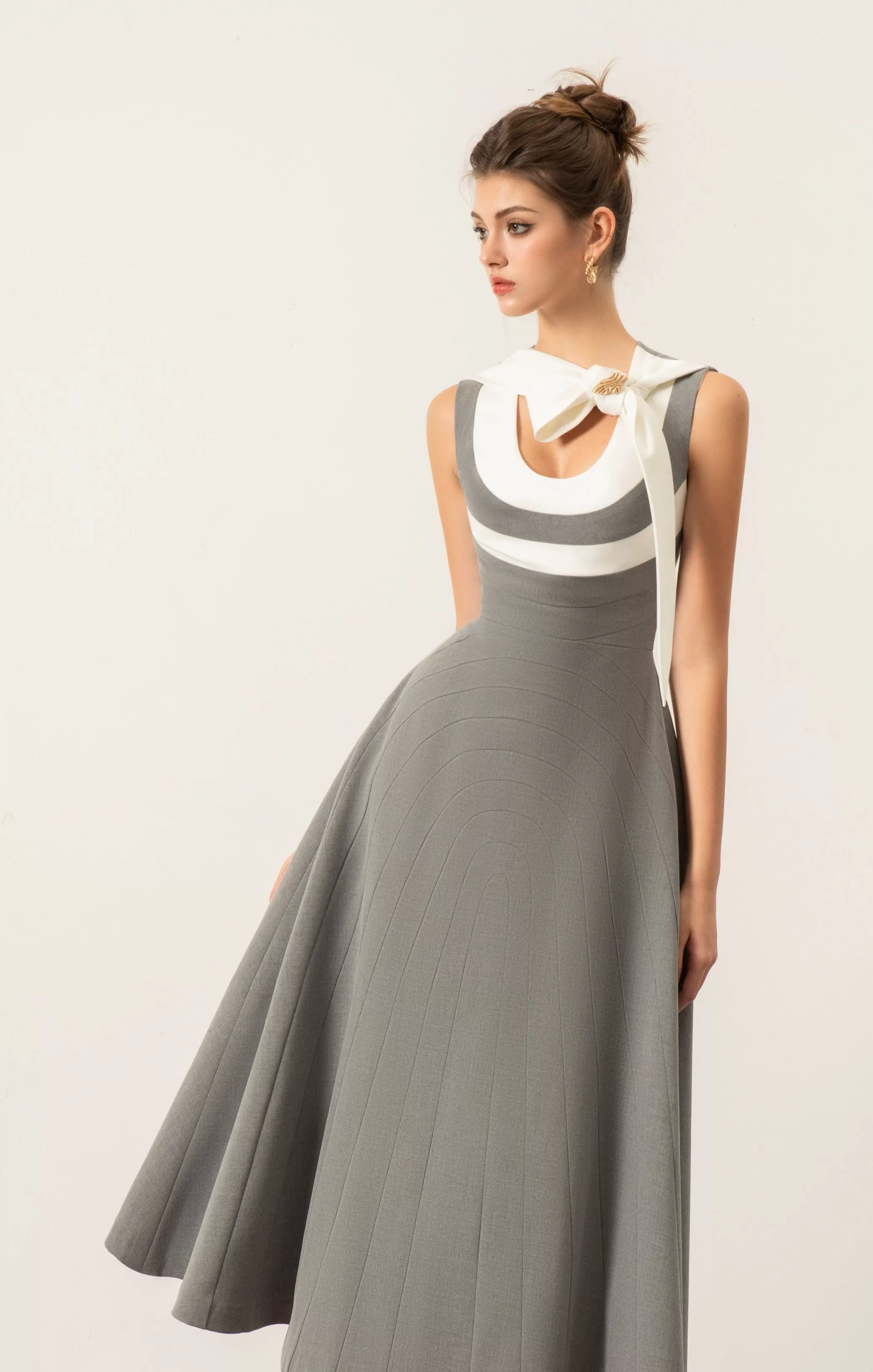 Sona Bow Midi Dress