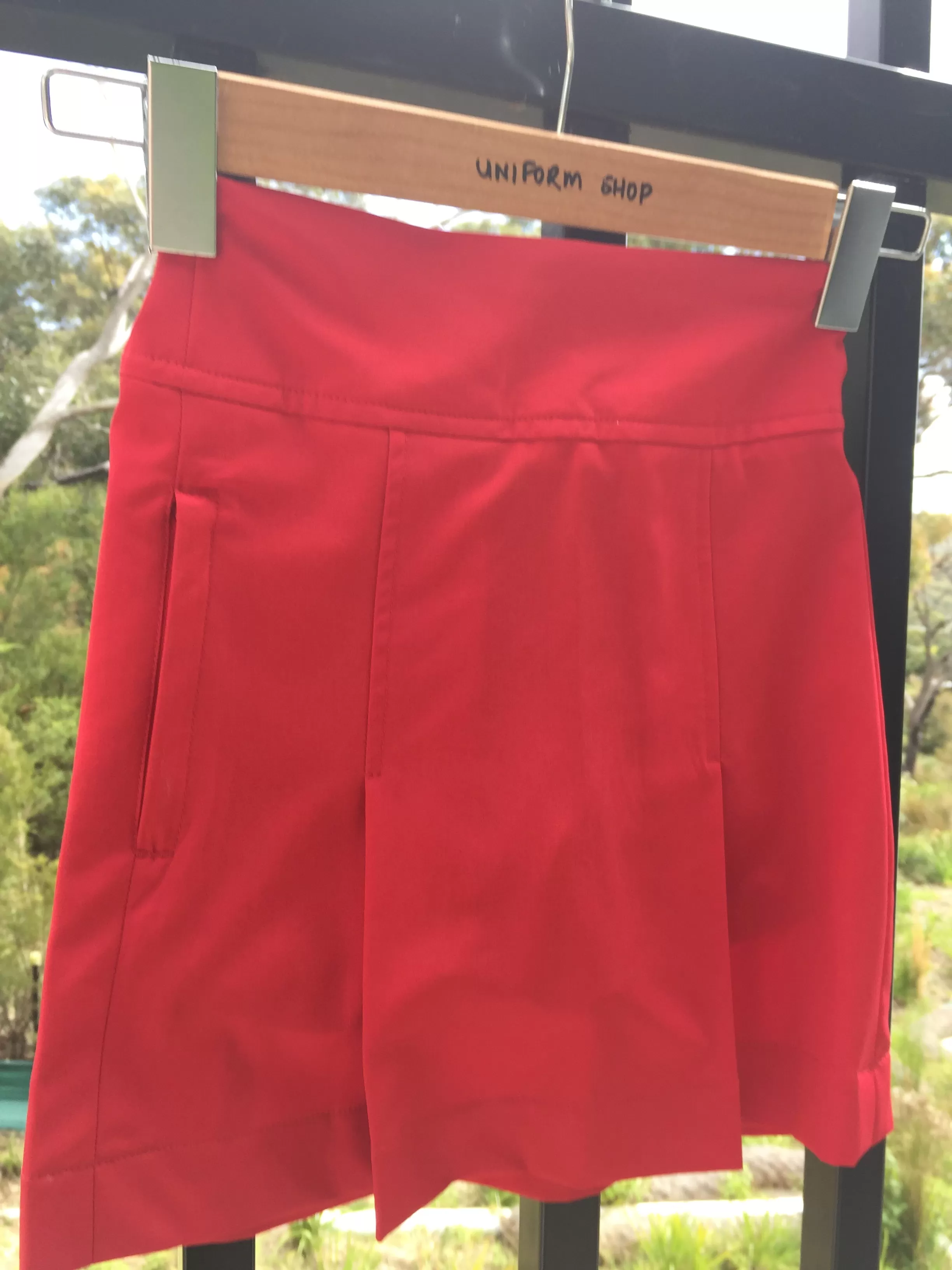 Sports Skort - Red Microfibre