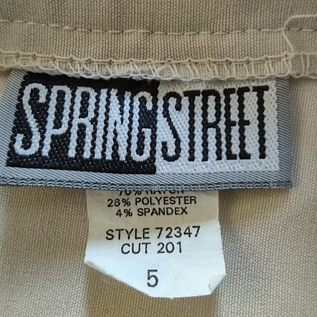 Spring Street Skirt Size 5 Beige