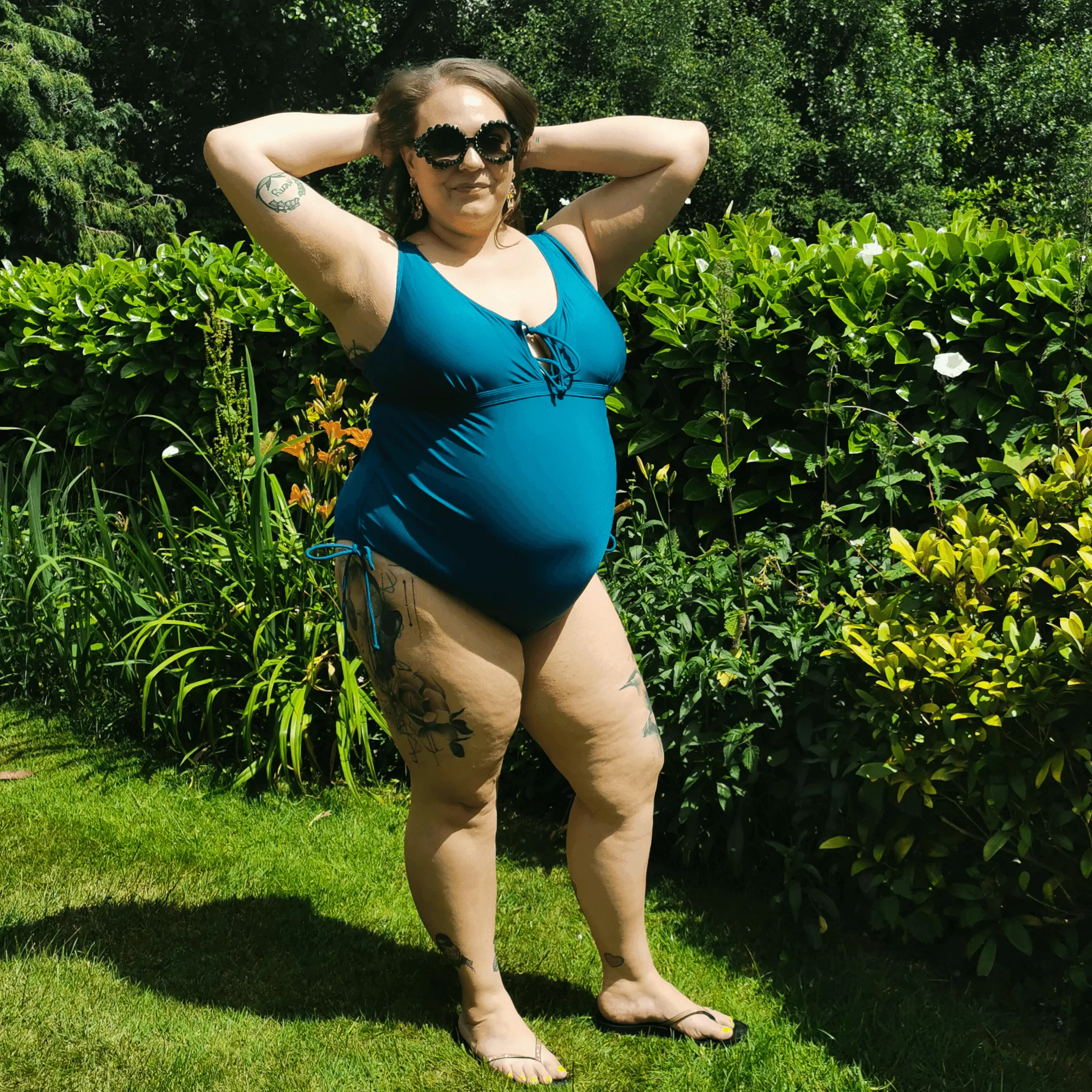 That loving feel'in Maternity Swimsuit - Teal