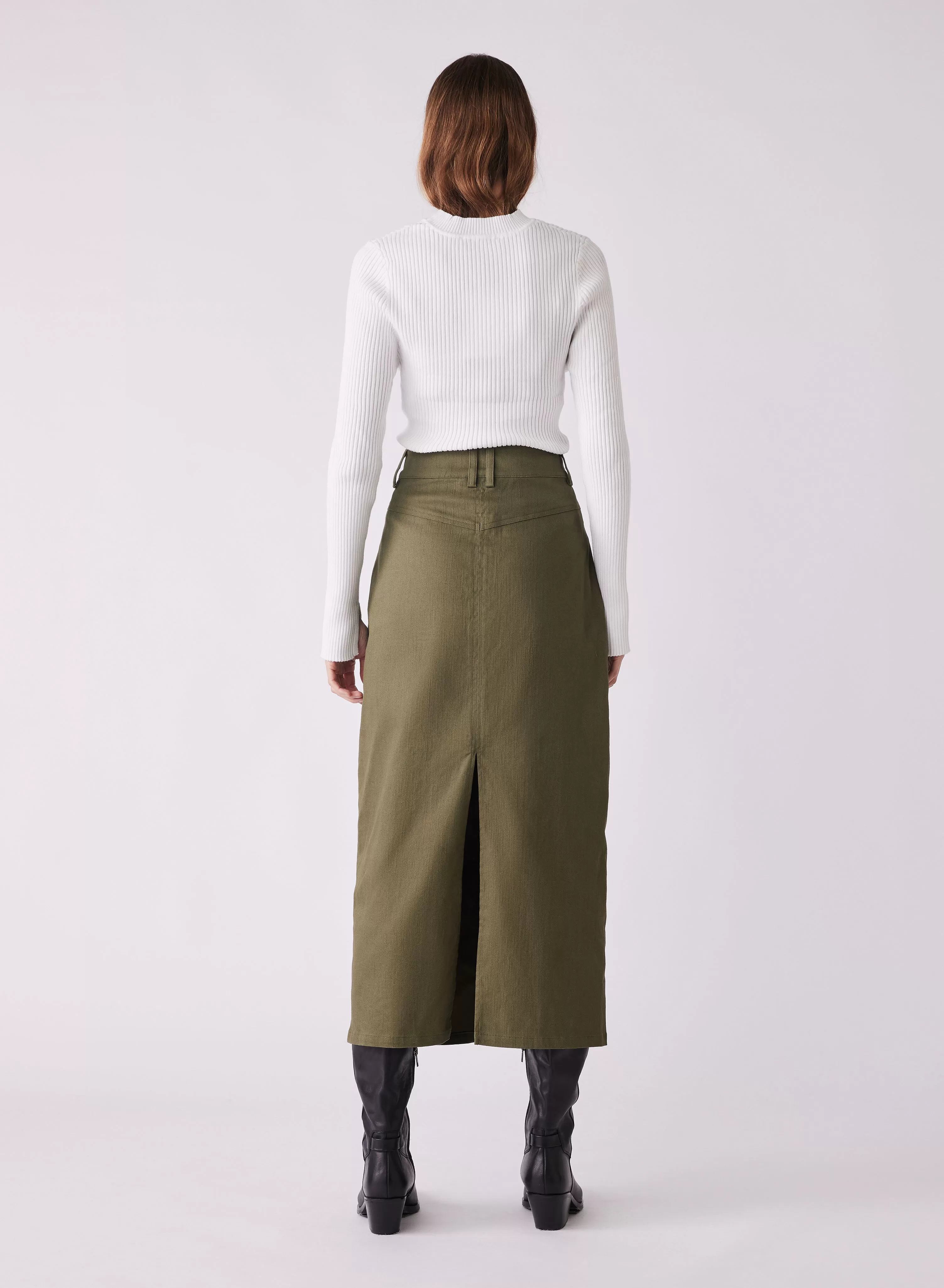 Uptown Skirt Khaki