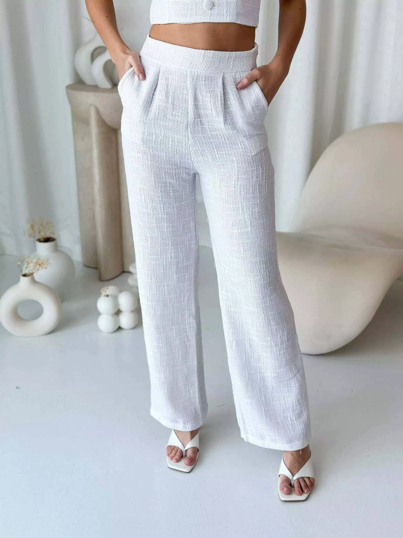 Venice Co Ord Set - White