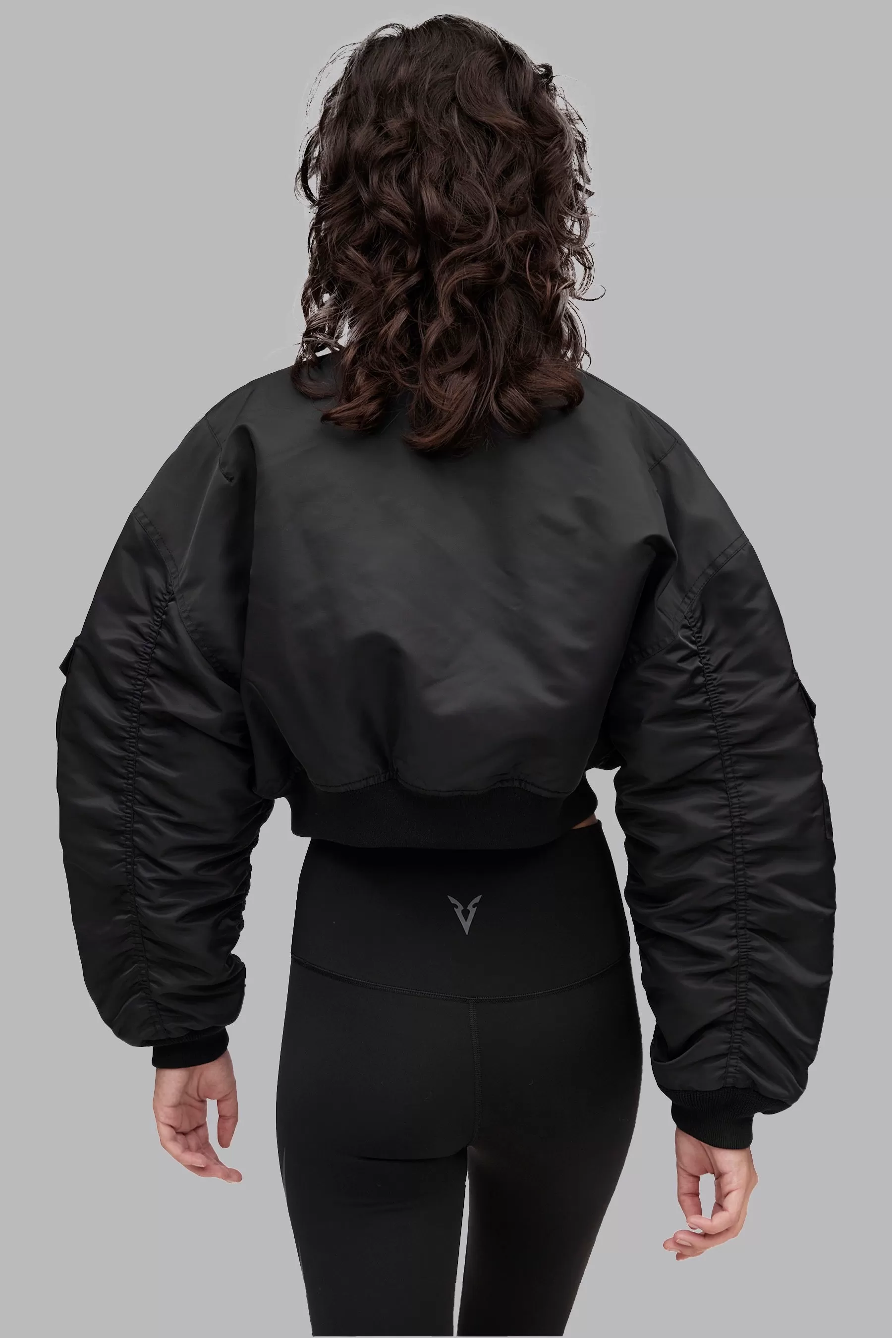 V_FLYTE BOXY BOMBER JACKET - Black