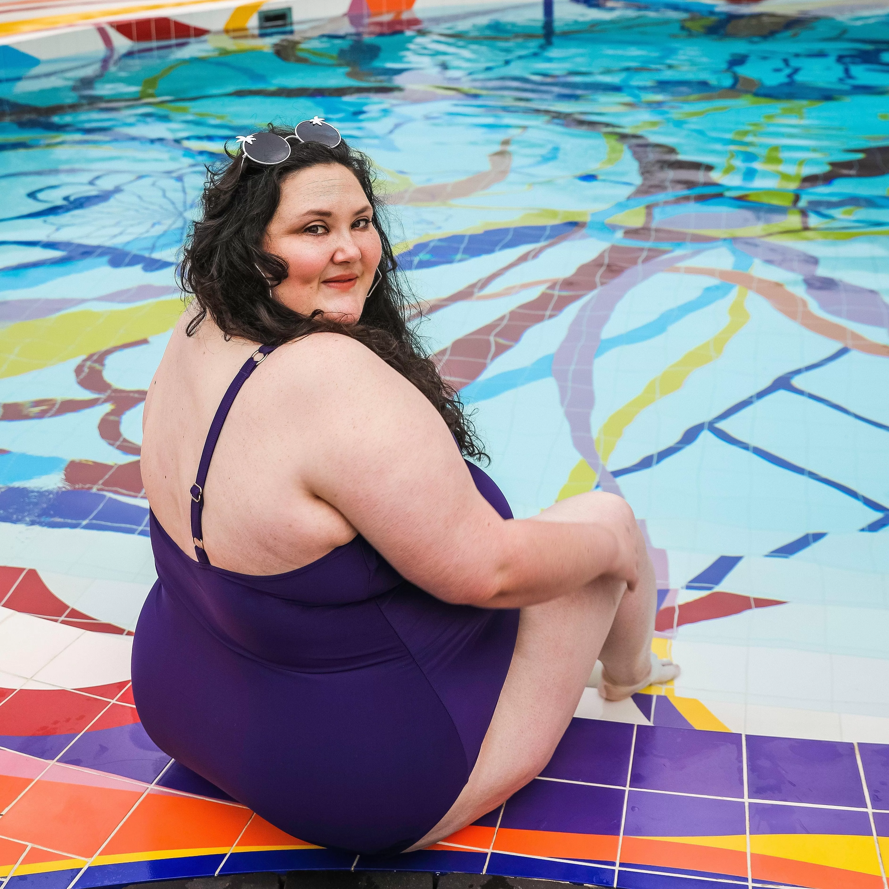 Wax on, Wax off Swimsuit - Purple