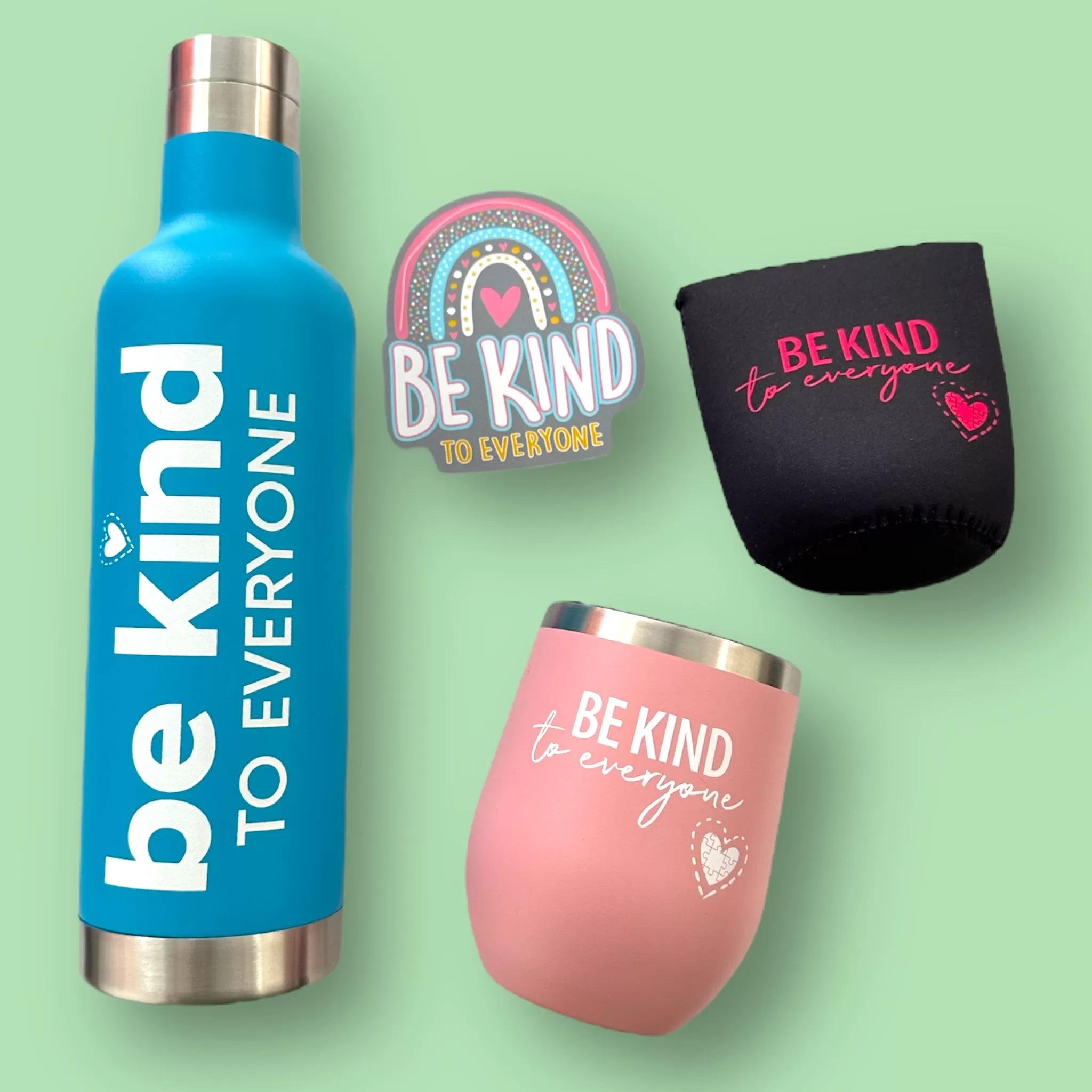 Wine Tumbler Set - Be Kind to Everyone