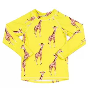 Yellow Giraffe Kids' Rash Top